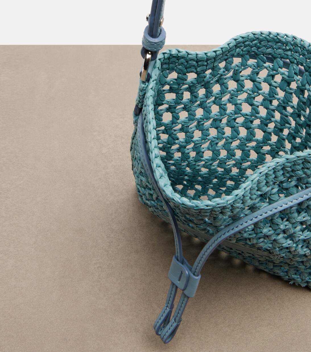 EBL Mini raffia-effect bucket bag | Tod's