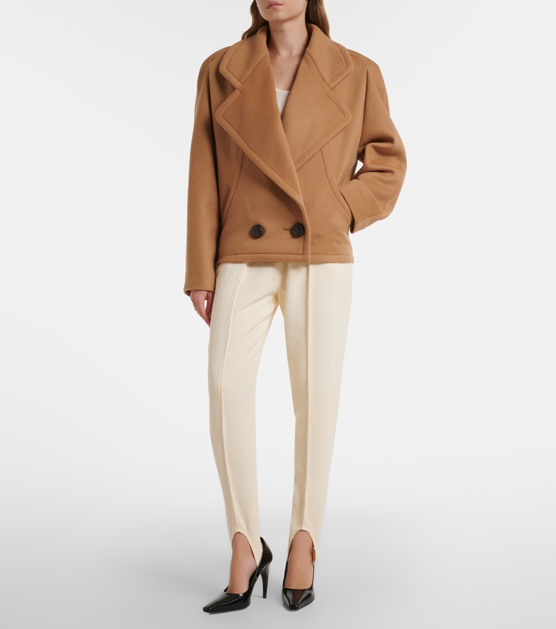 Cropped-Peacoat aus Wolle | Stella McCartney