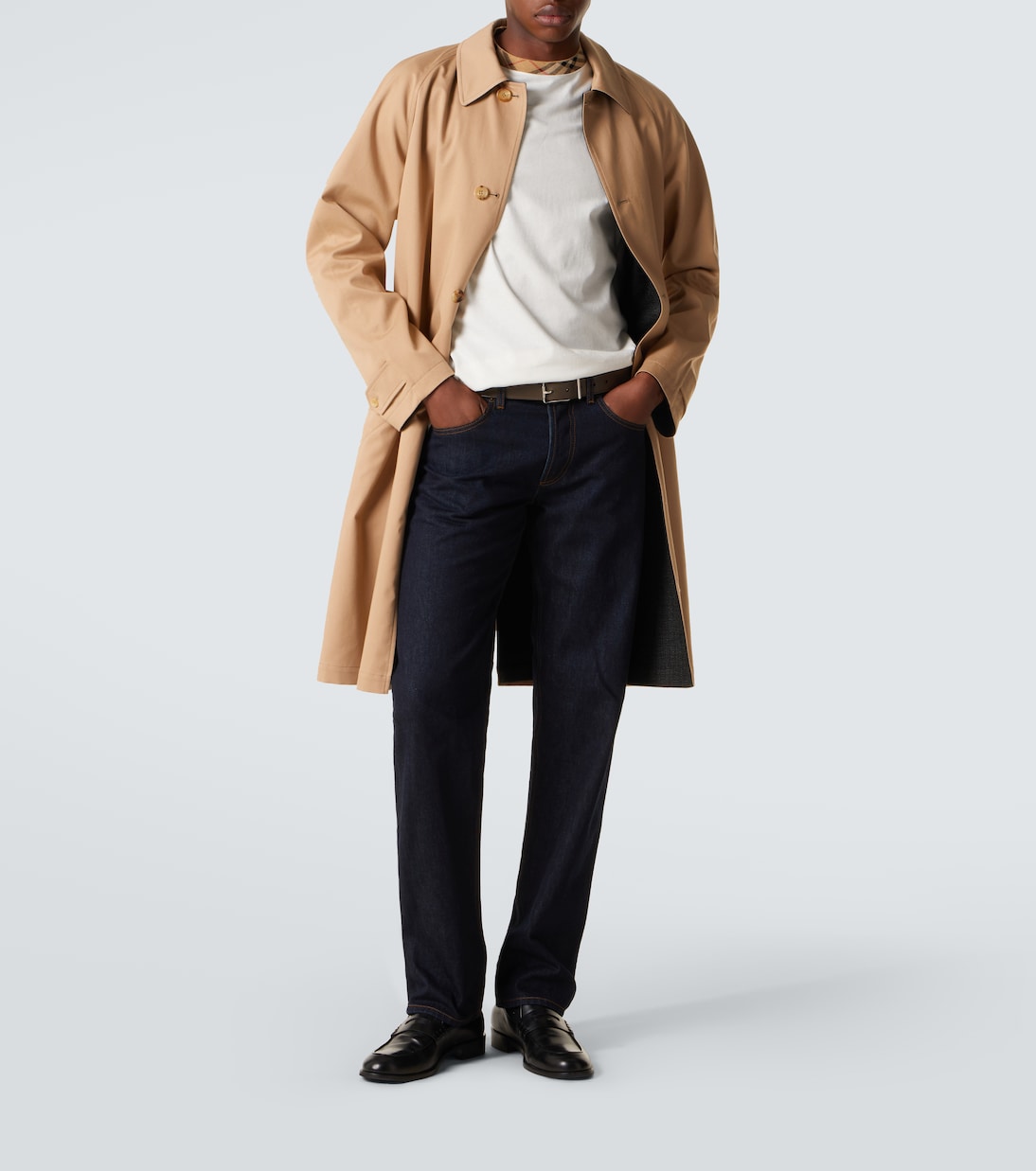 Camiseta de jersey de algodón con Burberry Check | Burberry