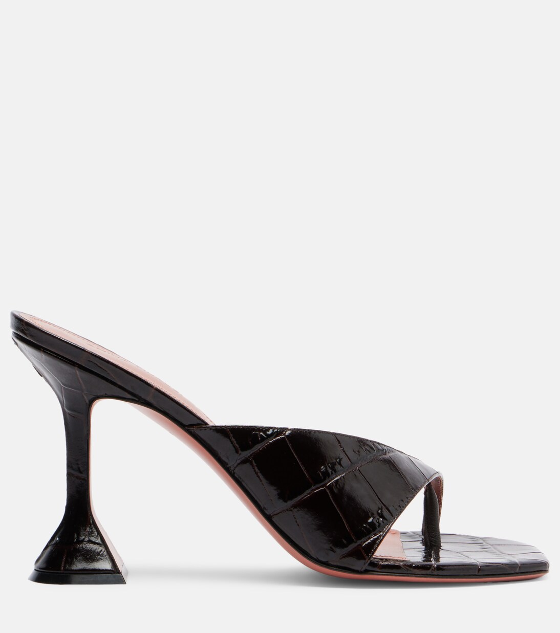 Shiona croc-effect leather mules | Amina Muaddi