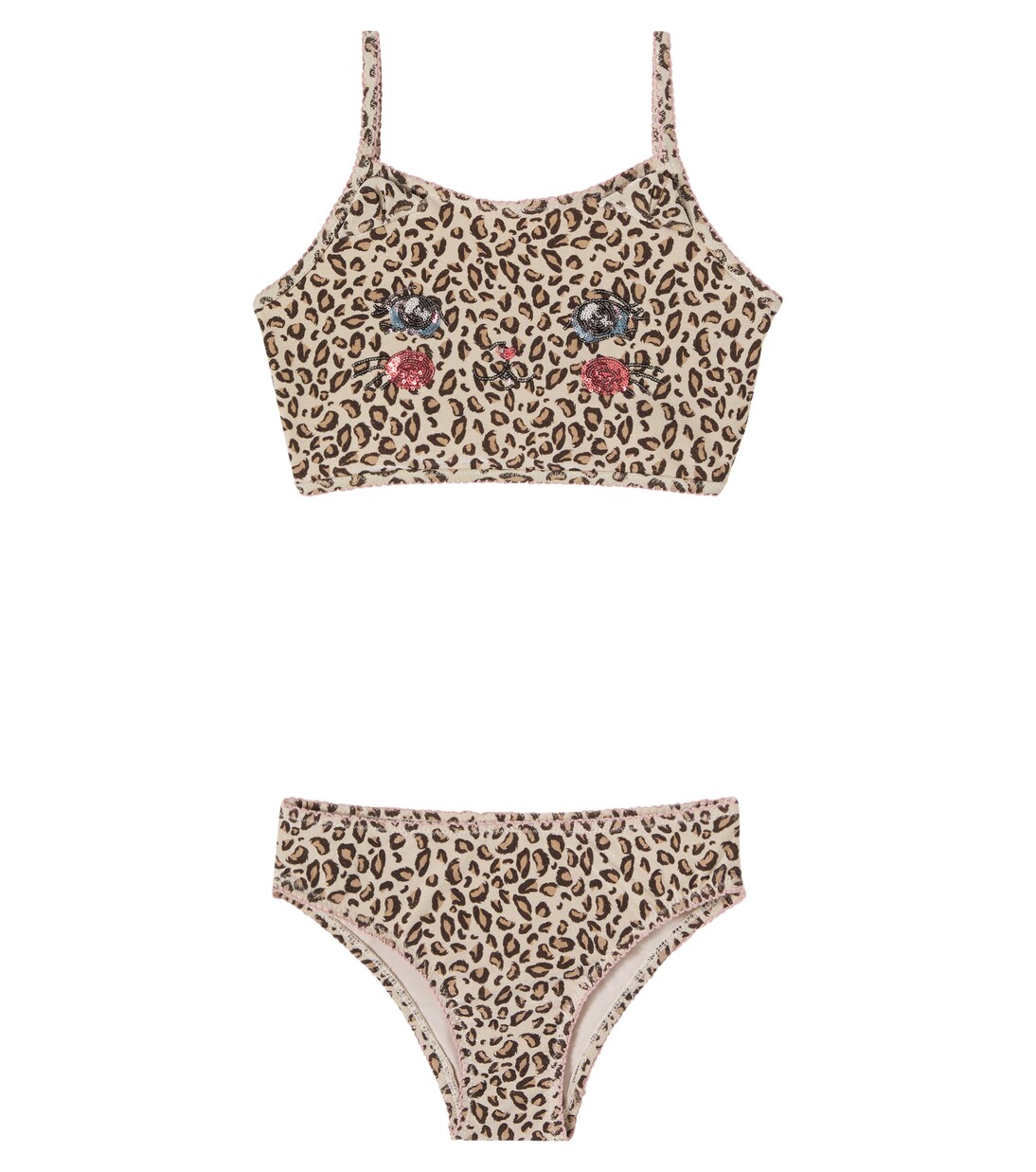 Kitty leopard-print sequined bikini | Konges Sløjd