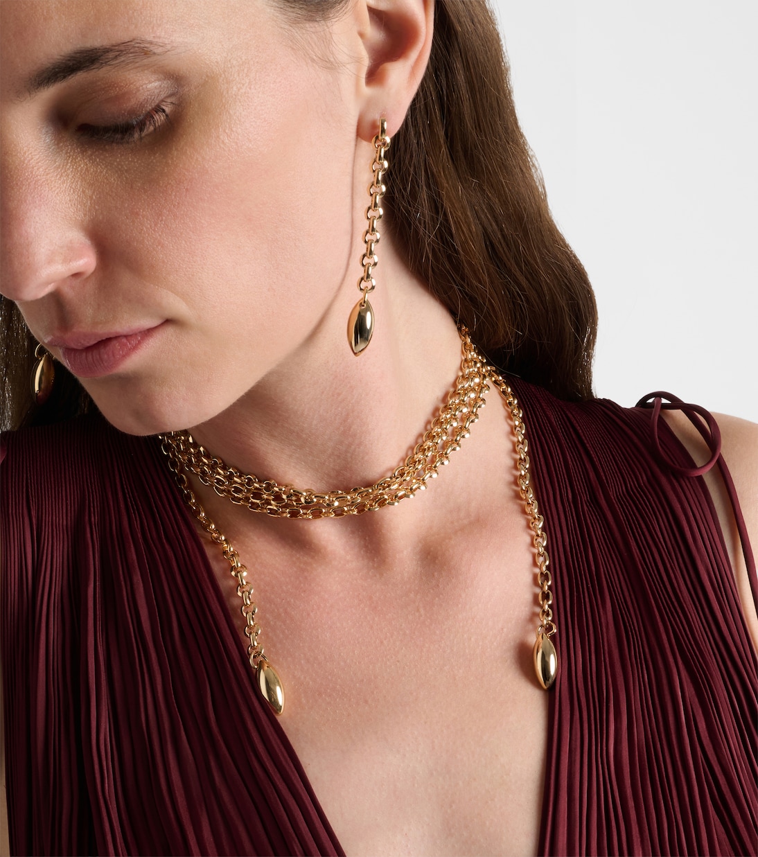 14kt gold-plated chain necklace | Jennifer Fisher
