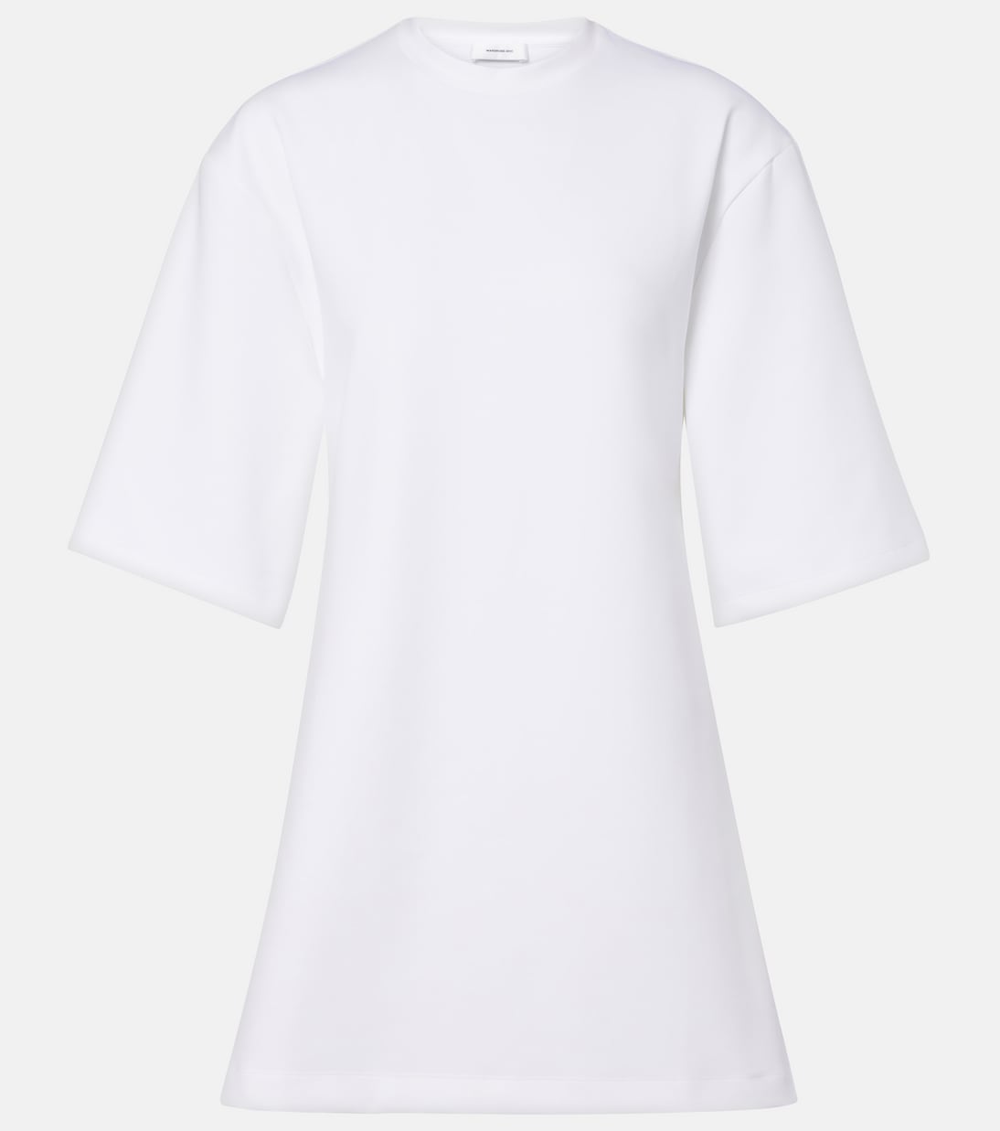 Open-back cotton-blend jersey minidress | Wardrobe.NYC