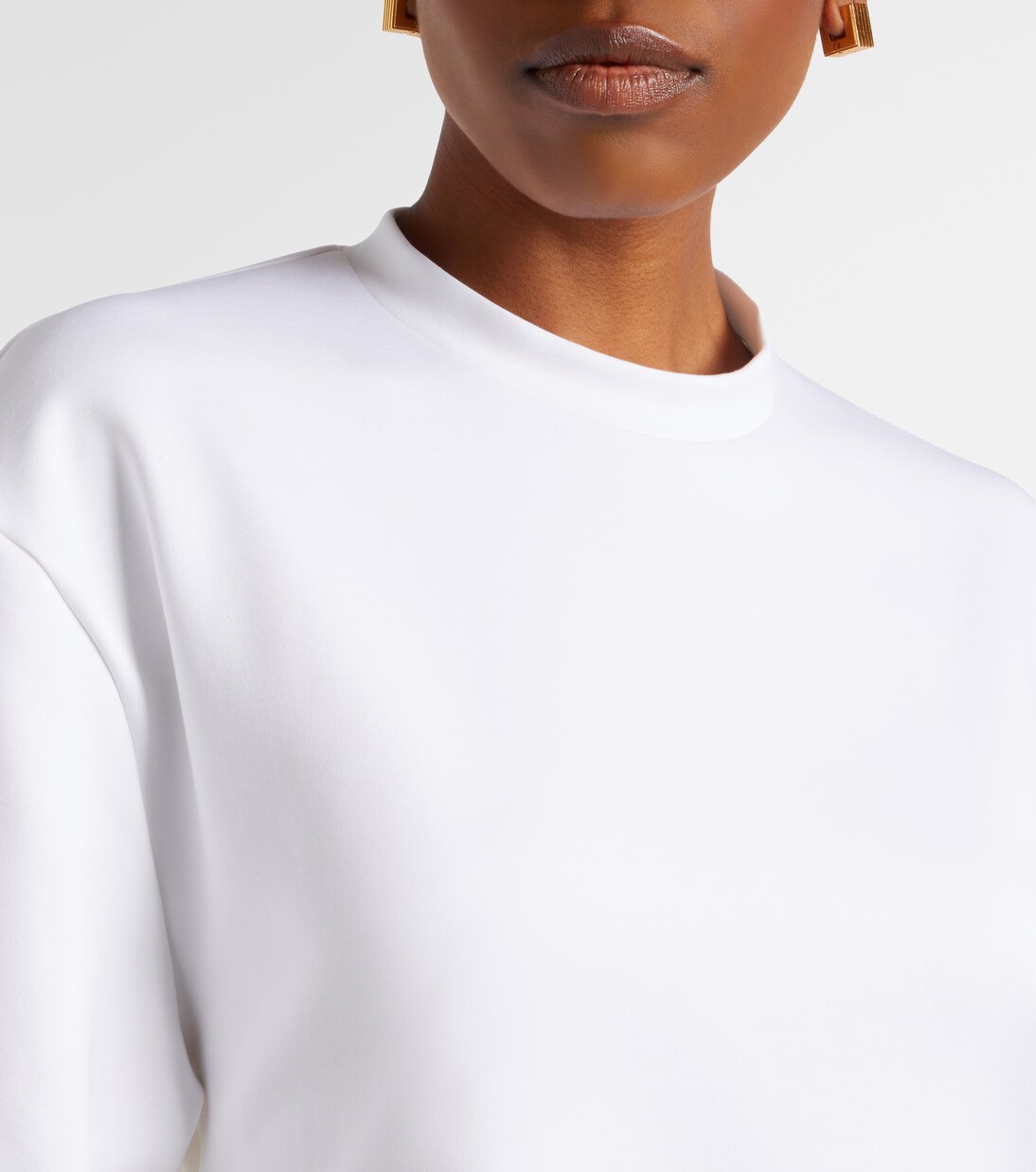 Open-back cotton-blend jersey minidress | Wardrobe.NYC