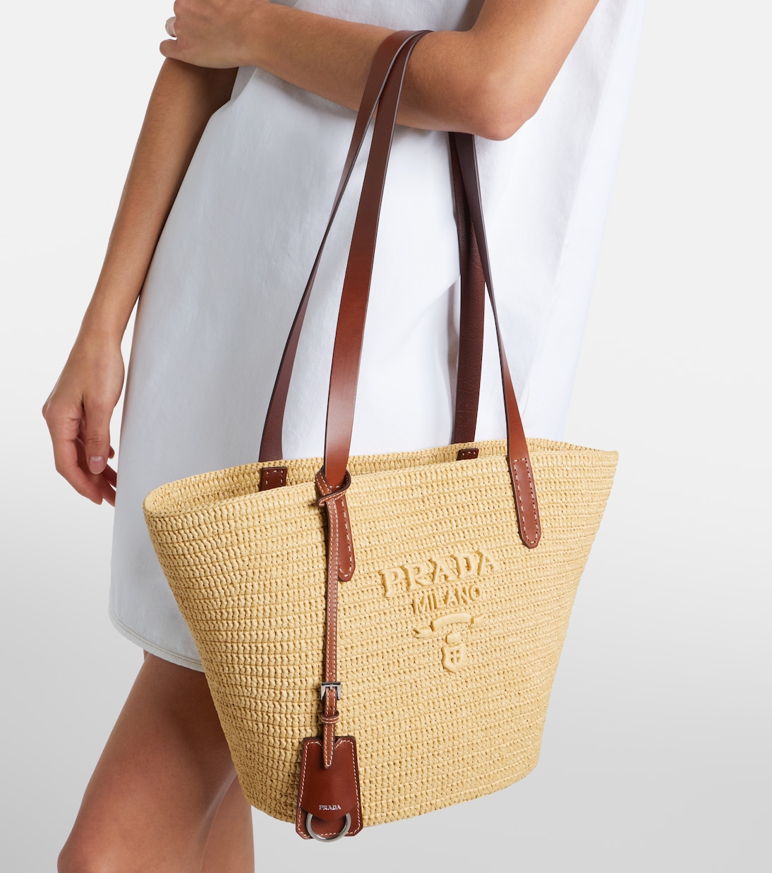 Tote Bag Medium aus Häkelstrick | Prada