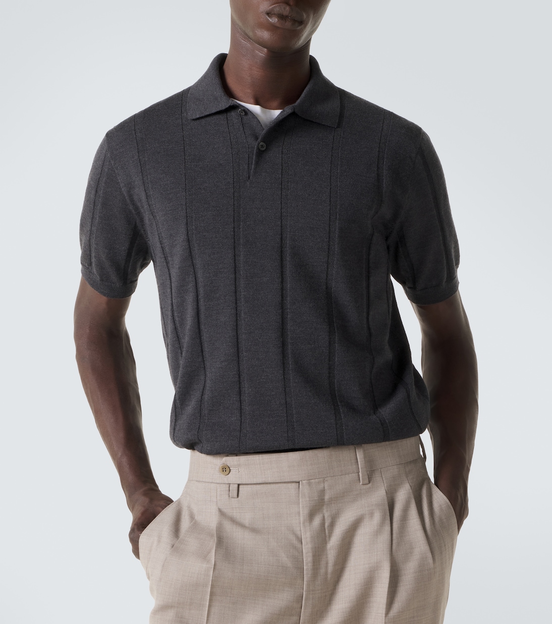 Polo de lana virgen | Canali