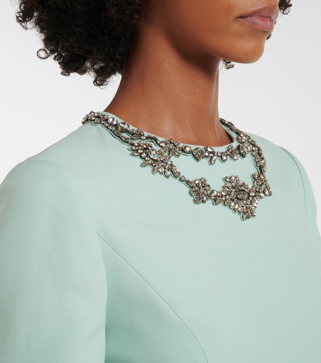 Crepe Couture embellished midi dress | Valentino