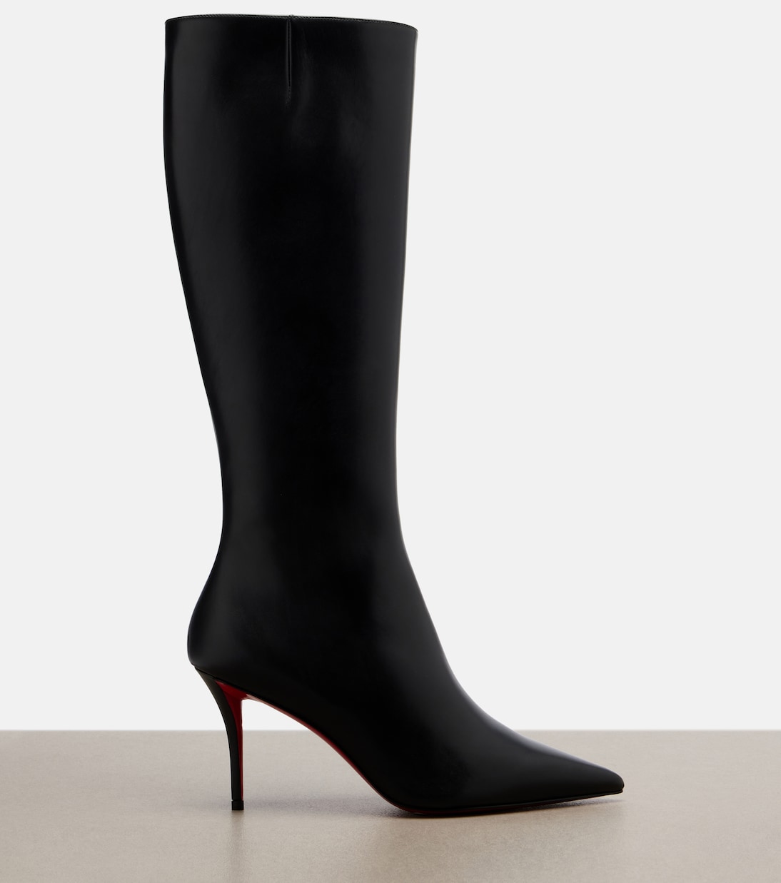 بوت للركبة من الجلد Miss Z | Christian Louboutin