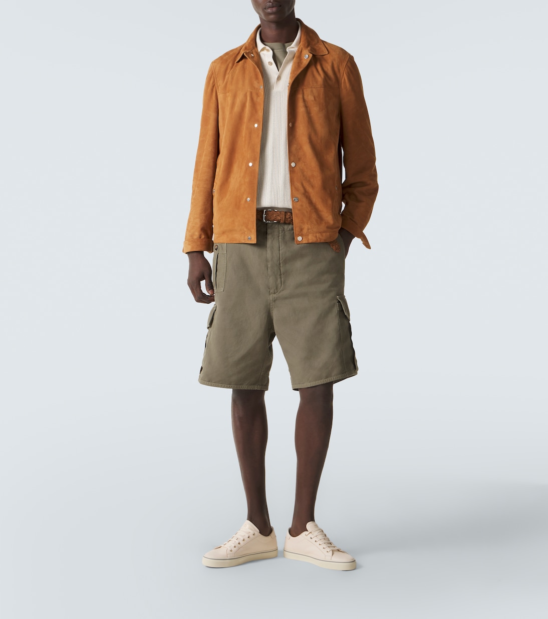 Cotton and linen cargo shorts | Brunello Cucinelli