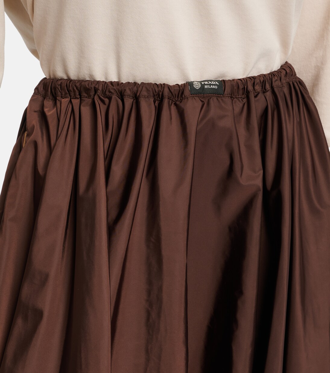 Re-Nylon pleated midi skirt | Prada
