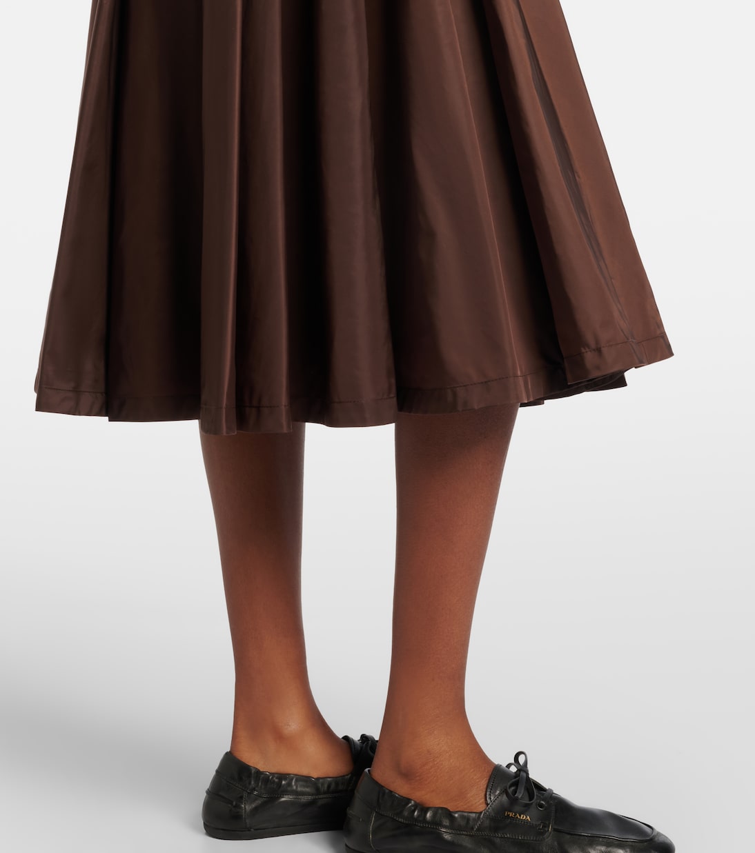 Re-Nylon pleated midi skirt | Prada
