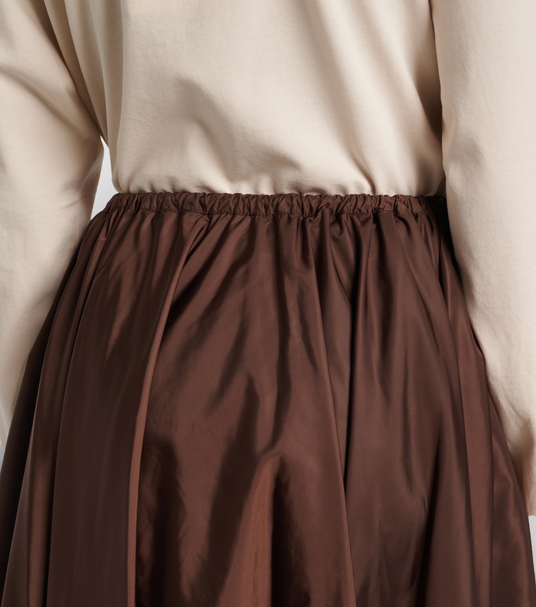 Re-Nylon pleated midi skirt | Prada