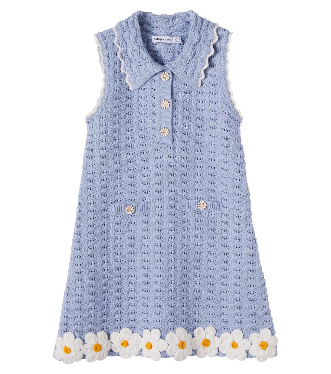 Floral pointelle dress | Self-Portrait Kids
