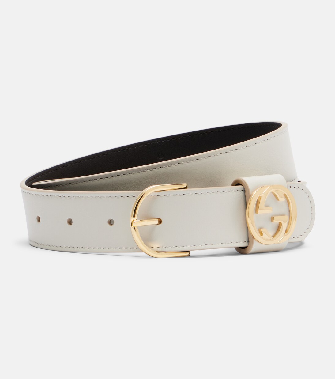 Cinturón de piel Interlocking G | Gucci