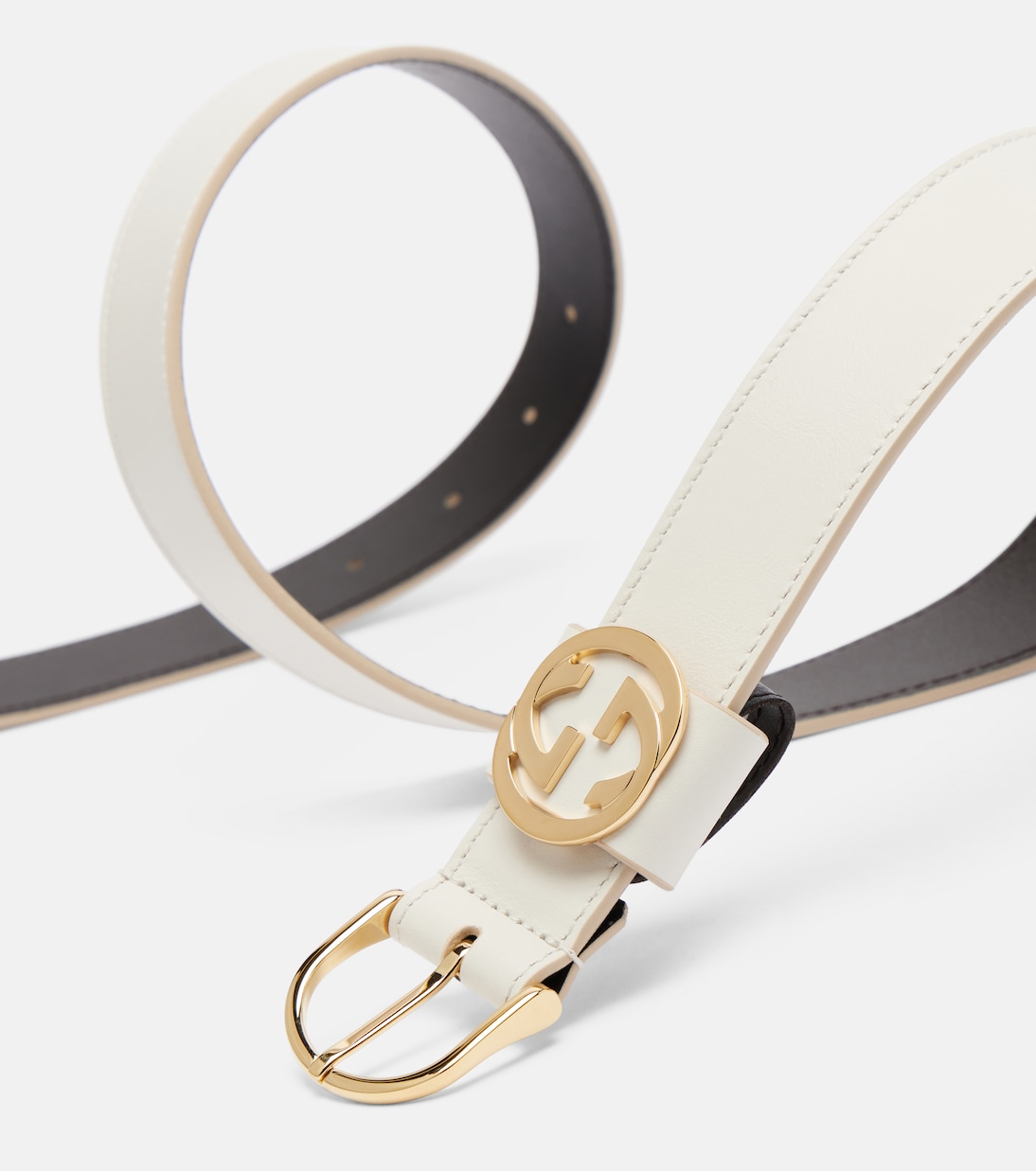 Cinturón de piel Interlocking G | Gucci