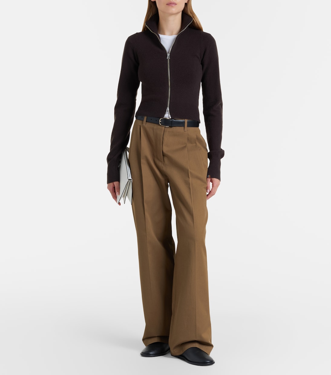 N°302 Lemon cashmere-blend zip-up cardigan | Extreme Cashmere