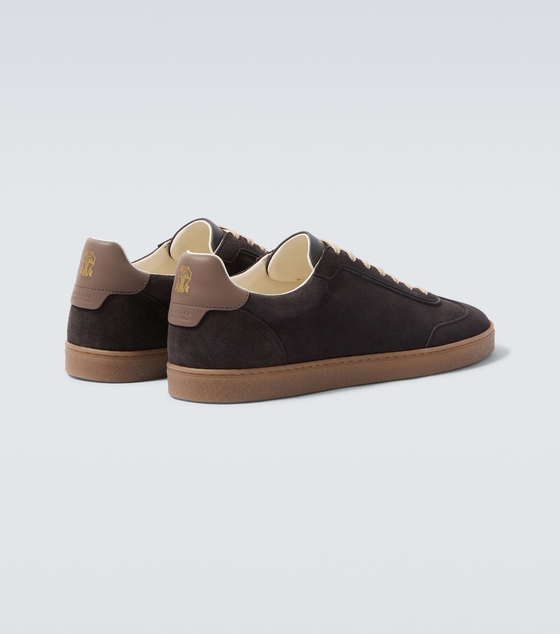 Zapatillas de ante con piel | Brunello Cucinelli