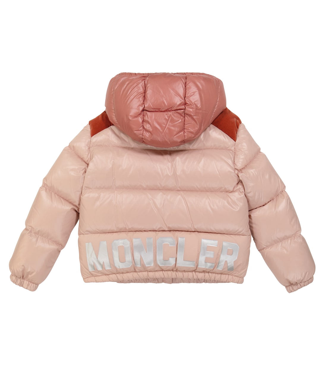 Chouelle velvet-trimmed down jacket | Moncler Enfant