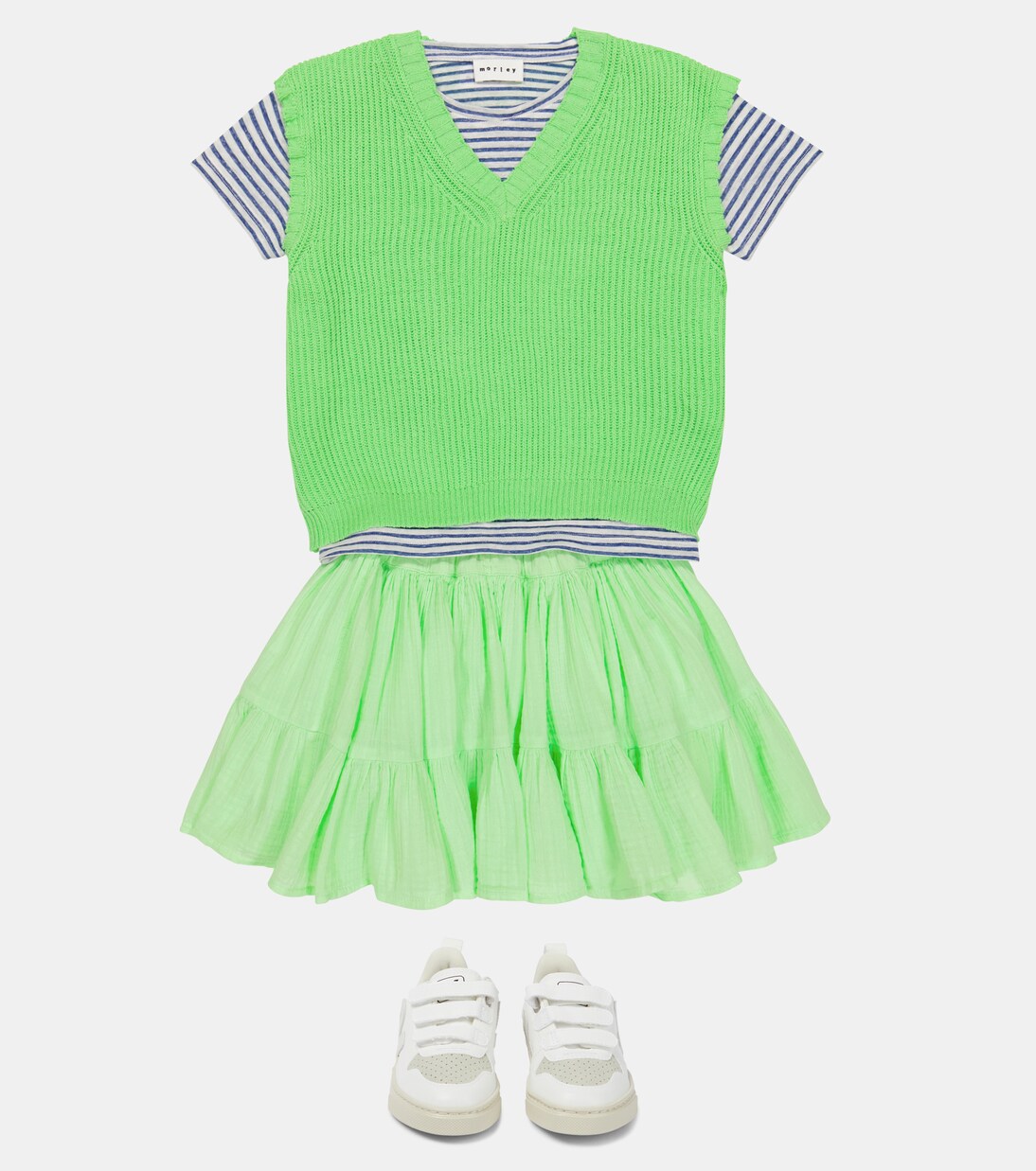 Pelican ribbed-knit sweater vest | Morley