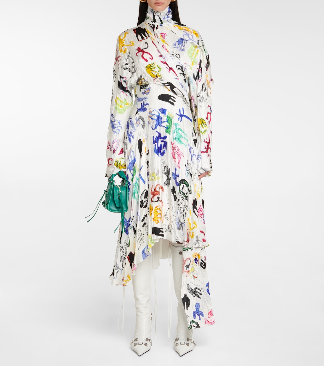 Botas altas Cagole de piel | Balenciaga