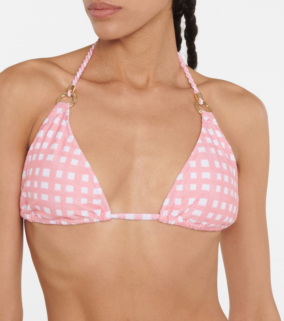 Haut de bikini Zanzibar à carreaux | Heidi Klein