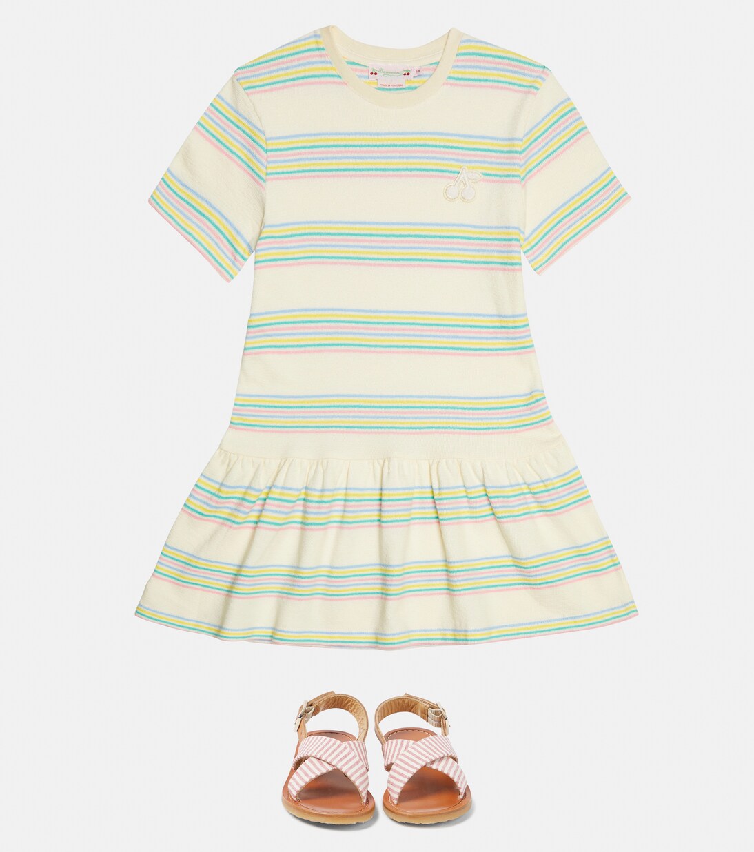 Amaia striped cotton dress | Bonpoint