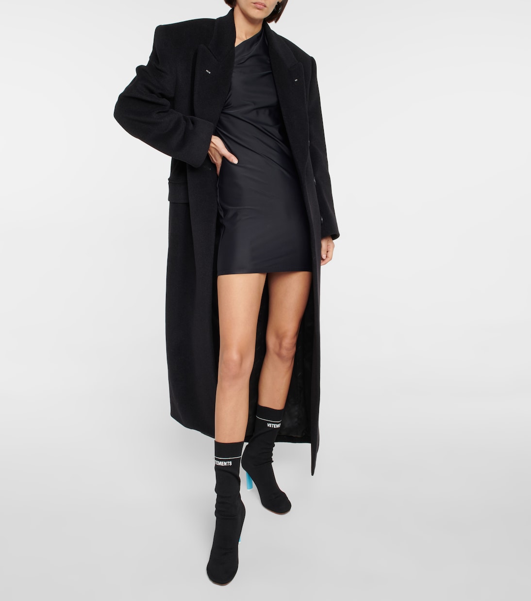 Ankle Boots aus Strick | Vetements