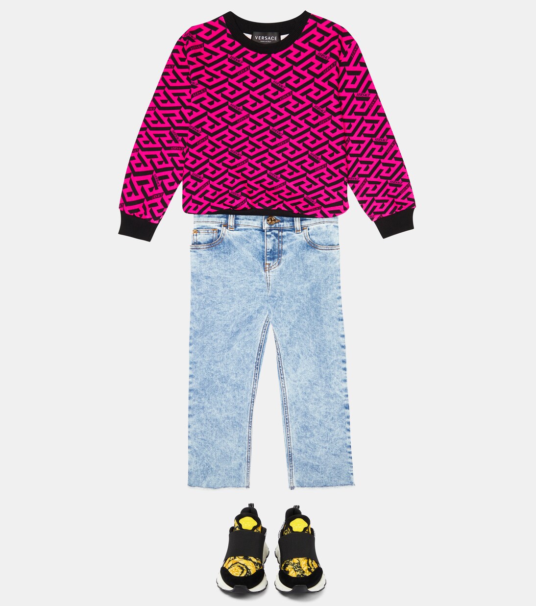 Barocco Trigreca sneakers | Versace Kids