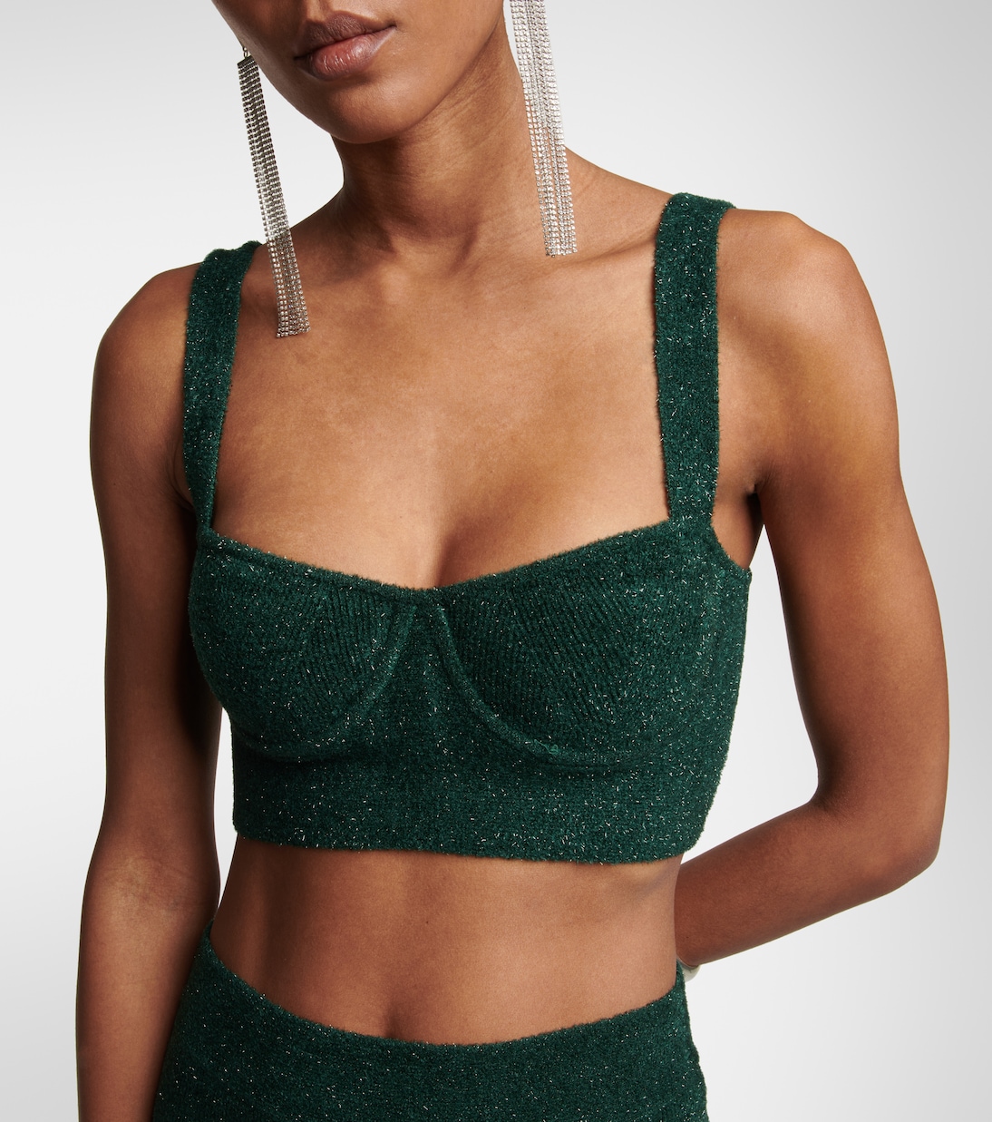 Cropped-Top Moonlight aus Strick | Galvan