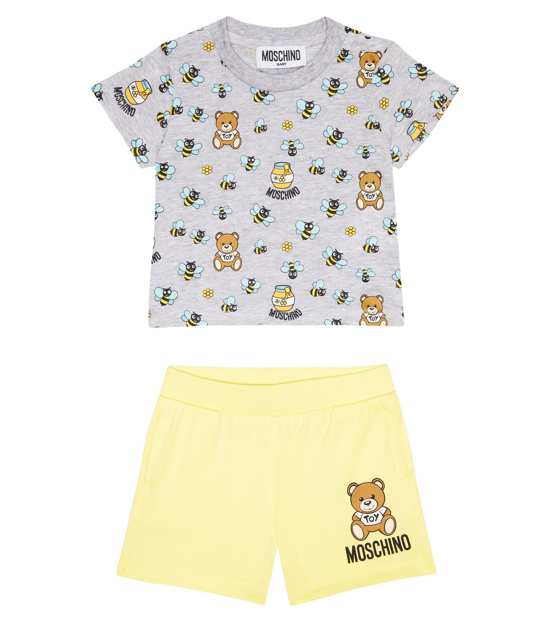 Baby set of cotton shorts and T-shirt | Moschino Kids