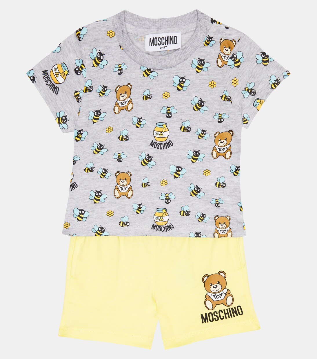 Baby set of cotton shorts and T-shirt | Moschino Kids