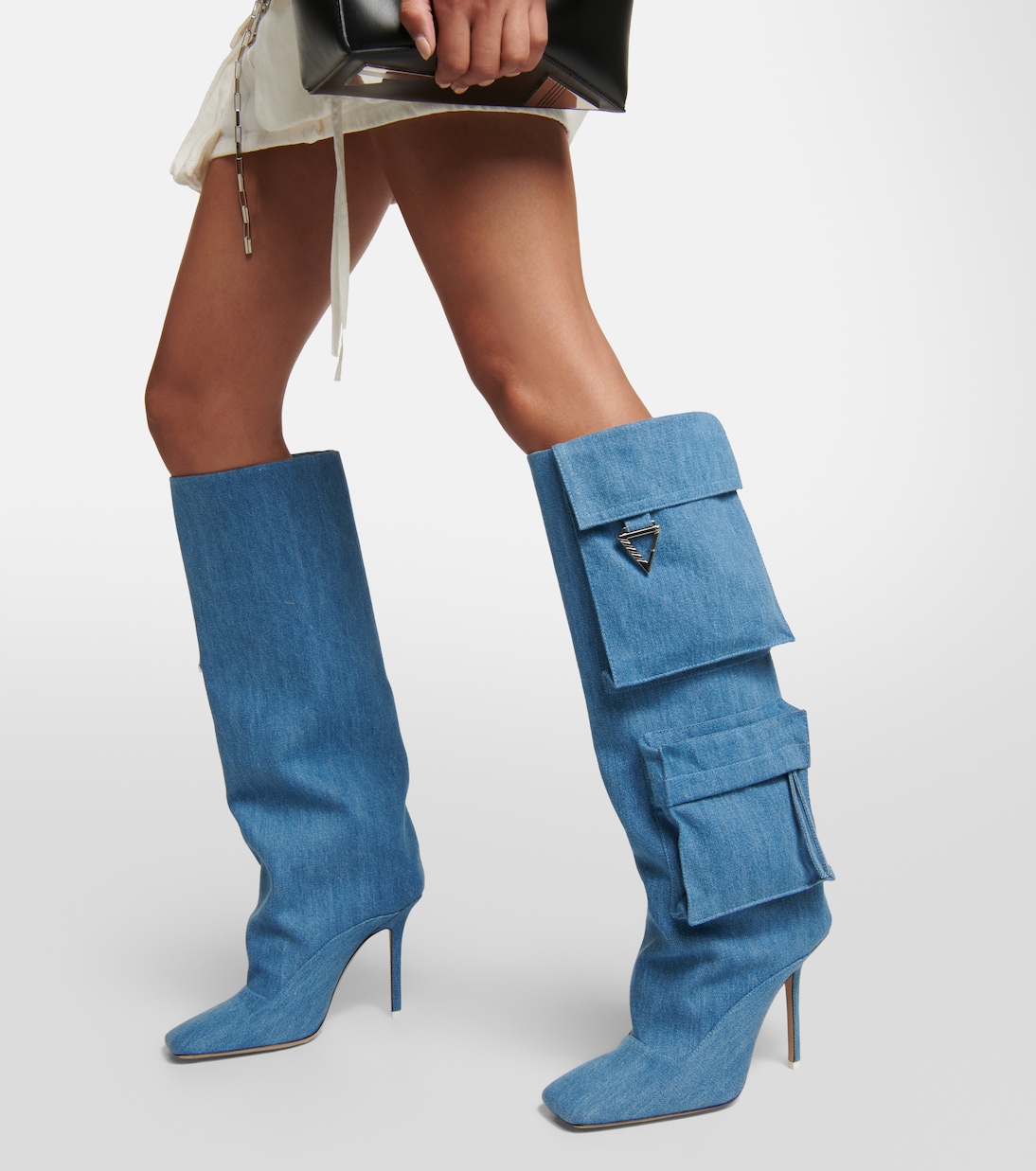 Stiefel Sienna Tube aus Denim | The Attico