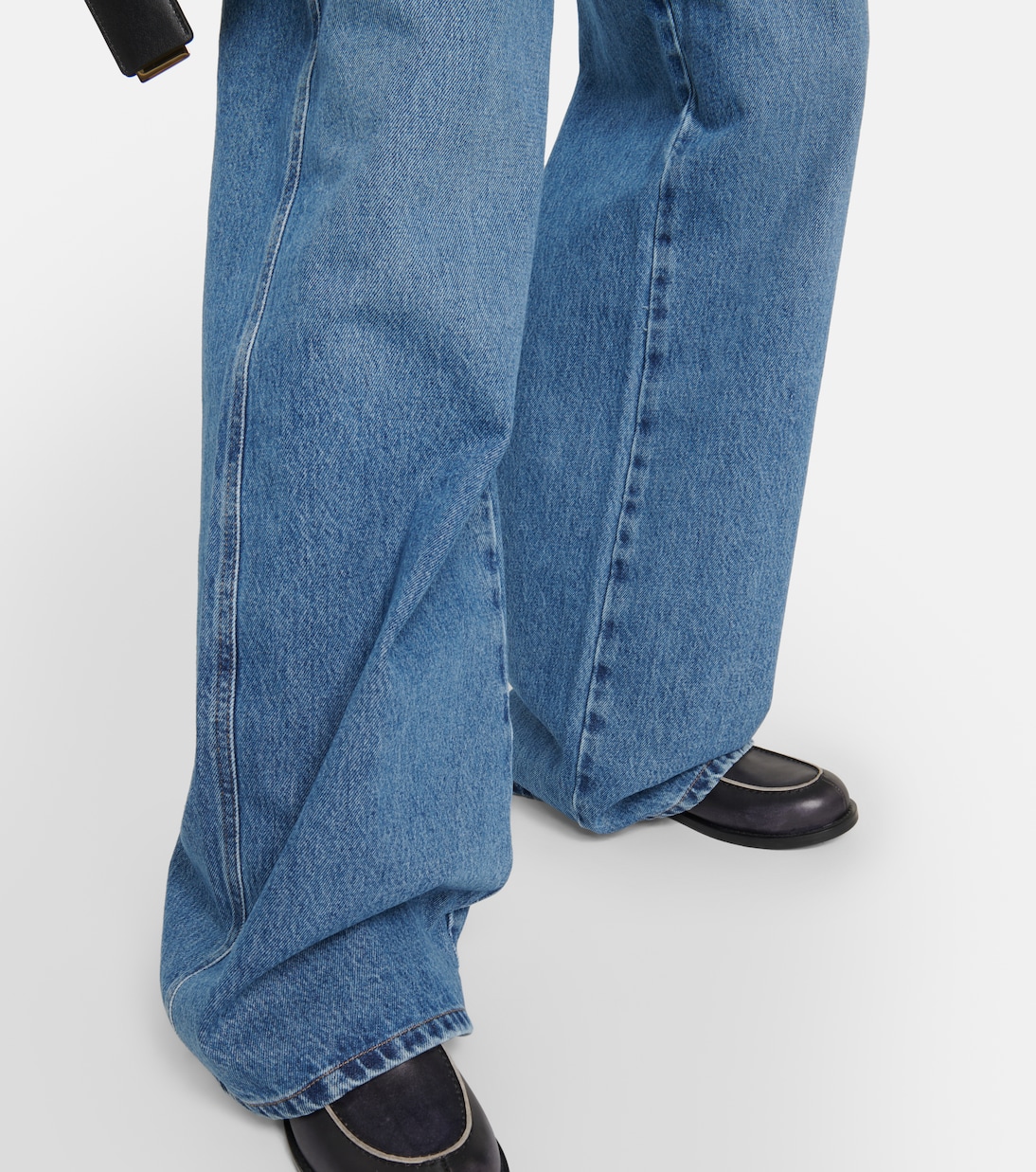 High-Rise Wide-Leg Jeans | Miu Miu