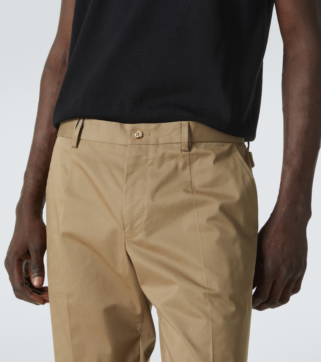 High-Rise-Chinohose aus einem Baumwollgemisch | Dolce&Gabbana