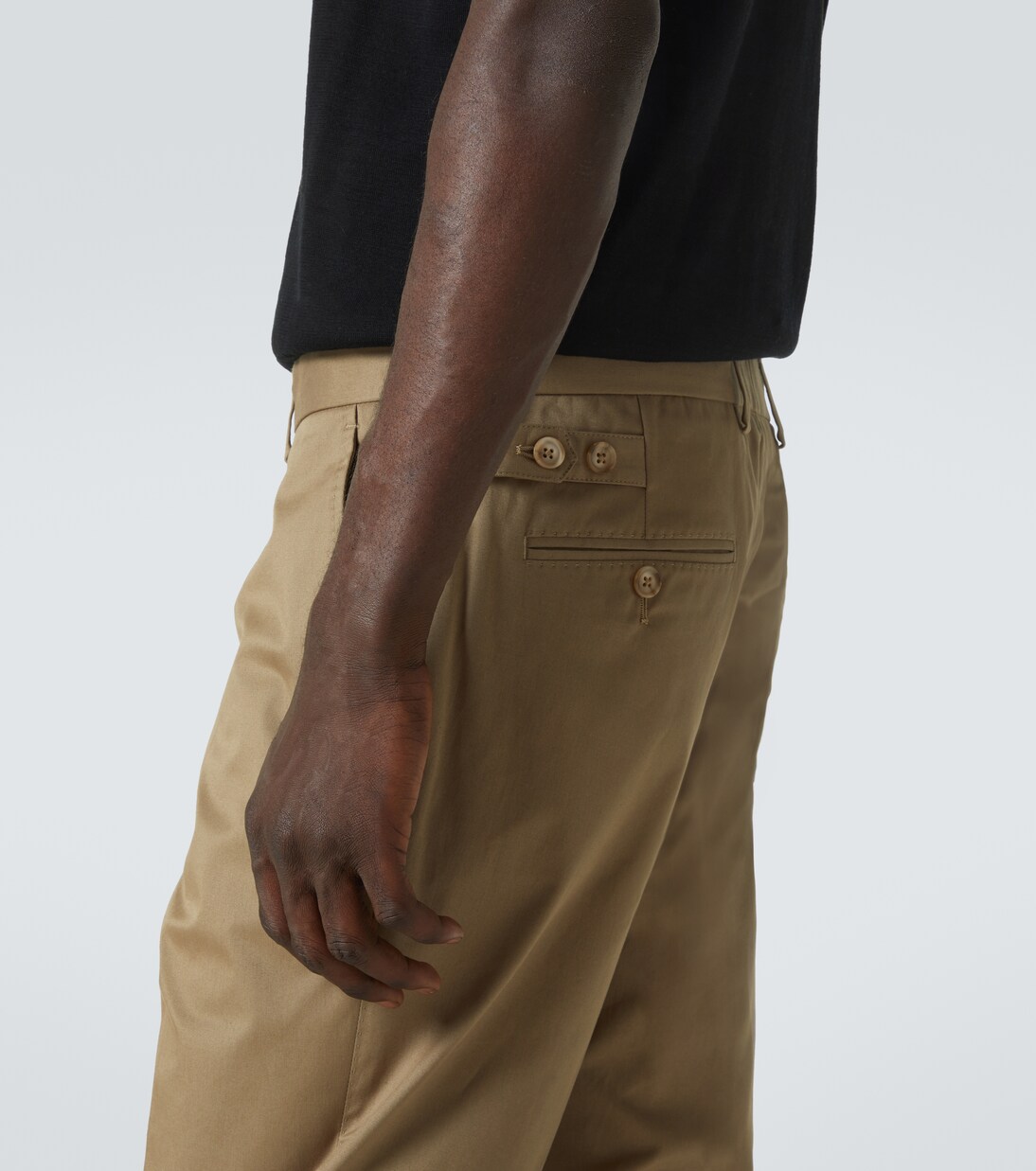 High-Rise-Chinohose aus einem Baumwollgemisch | Dolce&Gabbana