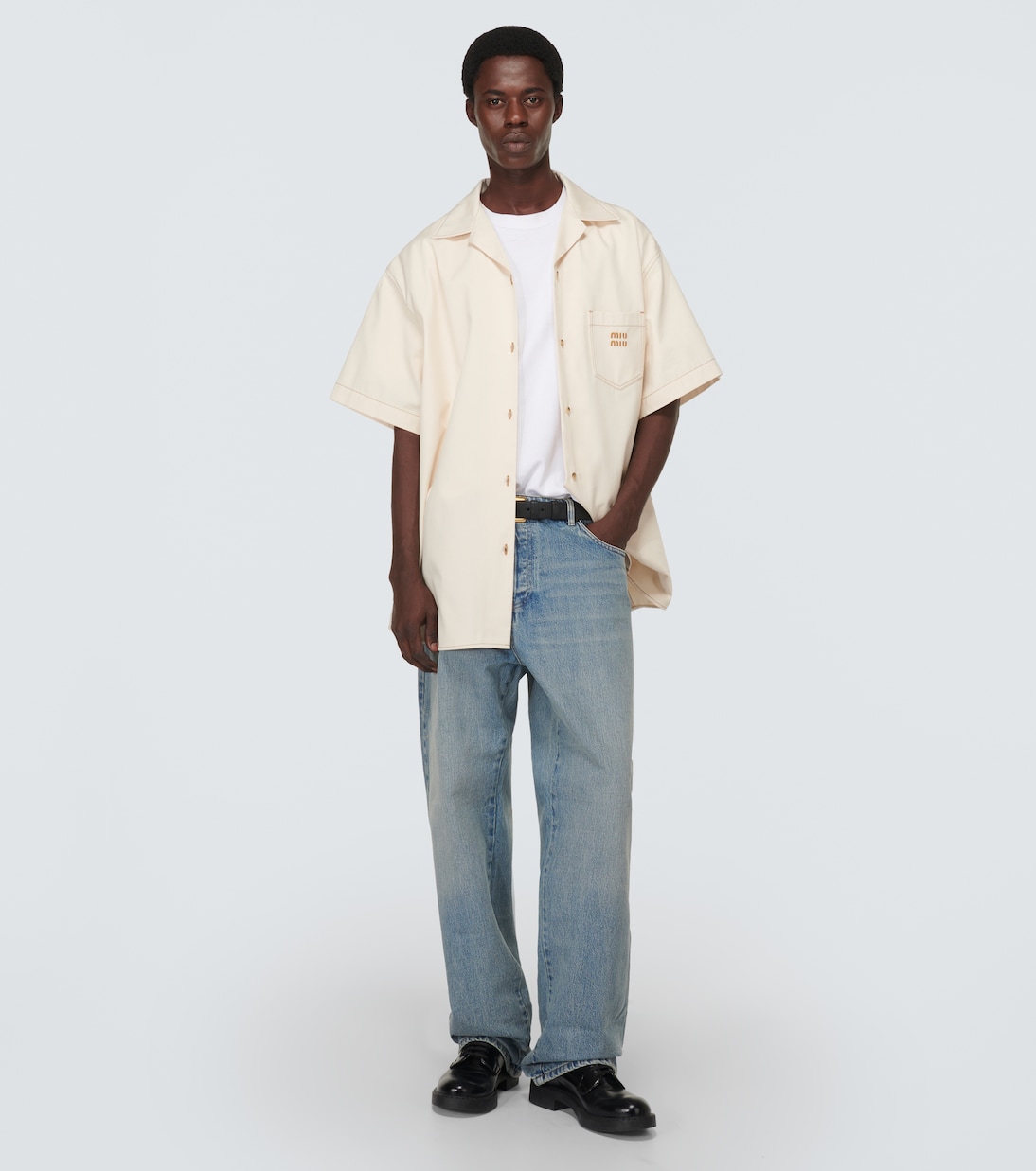 Hemd aus Denim | Miu Miu