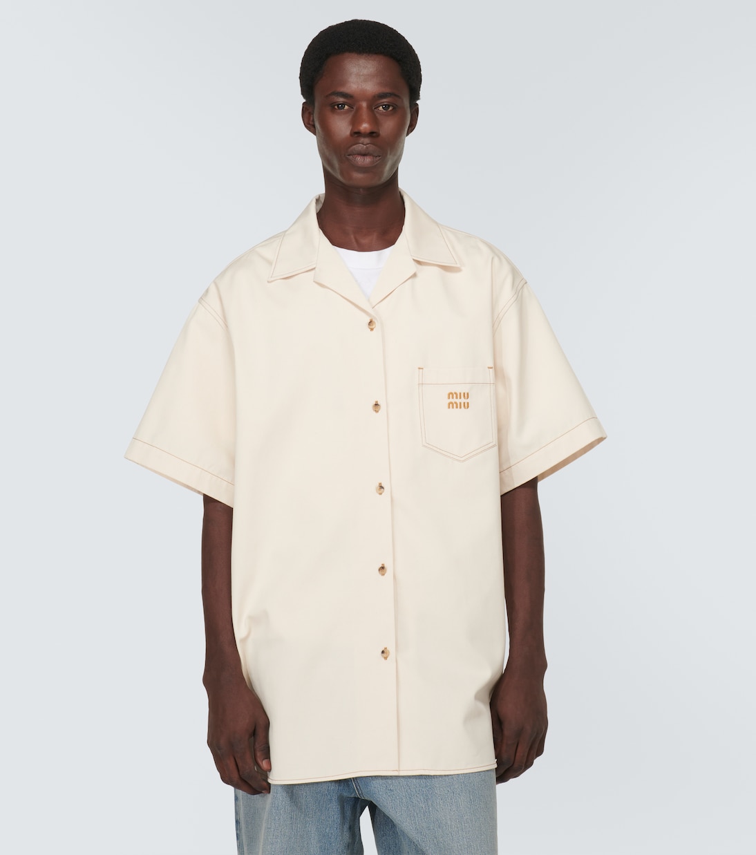 Hemd aus Denim | Miu Miu