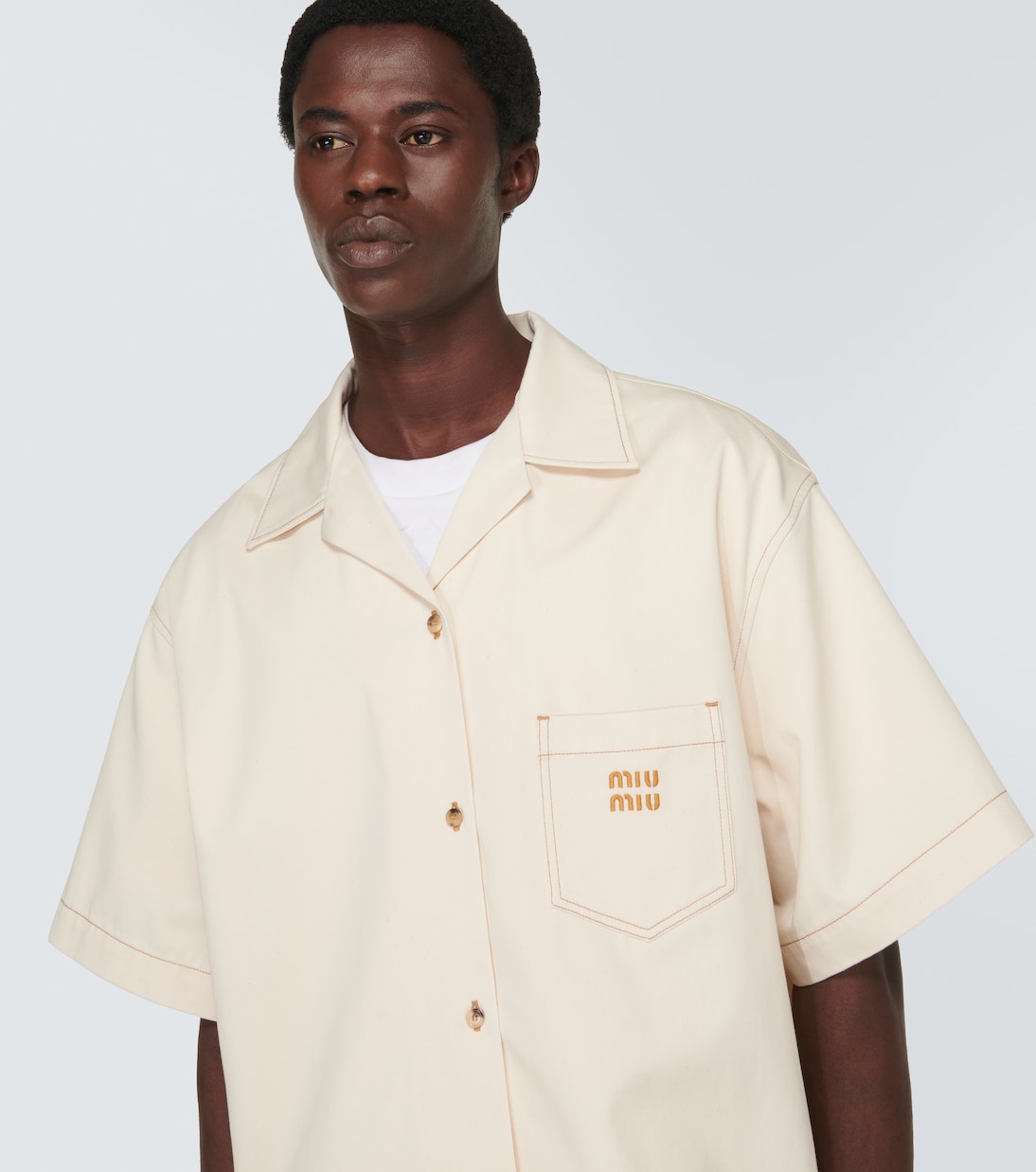 Hemd aus Denim | Miu Miu