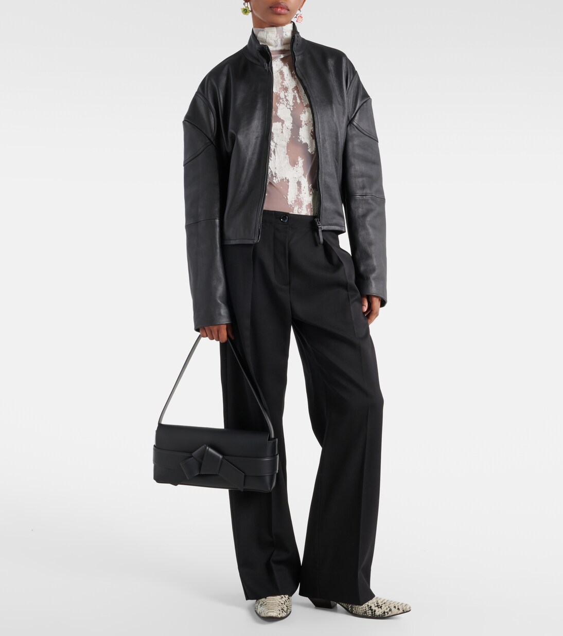 Musubi leather shoulder bag | Acne Studios