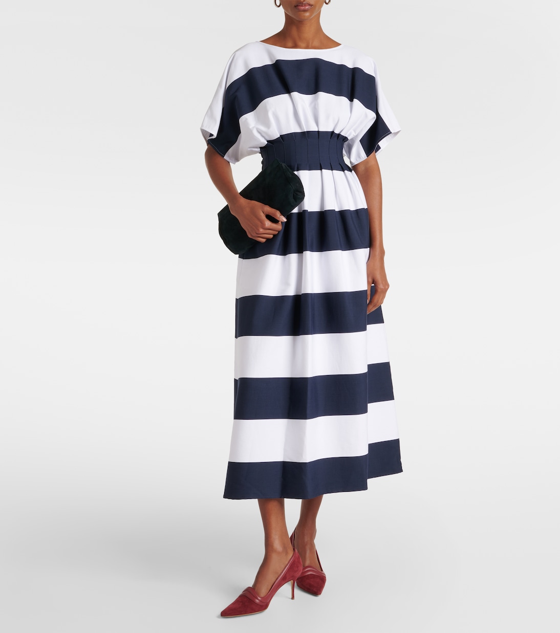 Ajarafa 70 suede and leather pumps | Manolo Blahnik