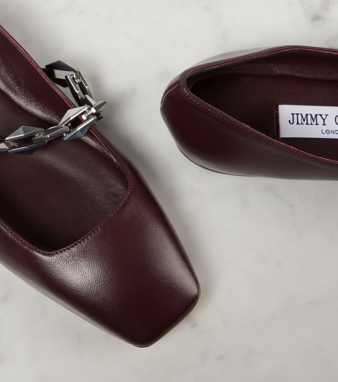 Ballerines Diamond Tilda en cuir | Jimmy Choo