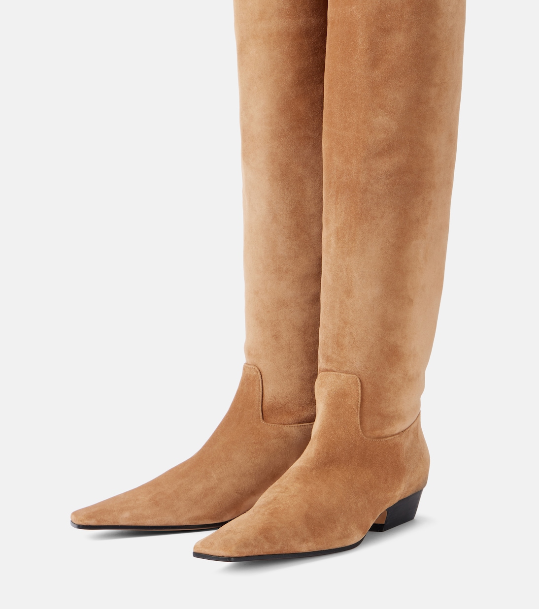 Marfa suede knee-high boots | Khaite