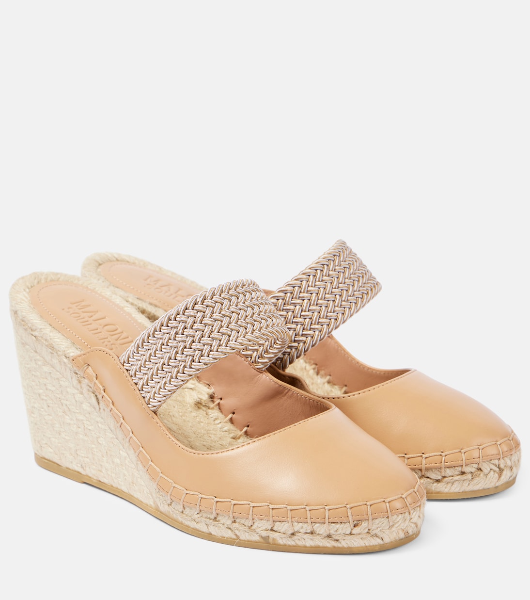 Espadrille-Wedges Siena 70 aus Leder | Malone Souliers
