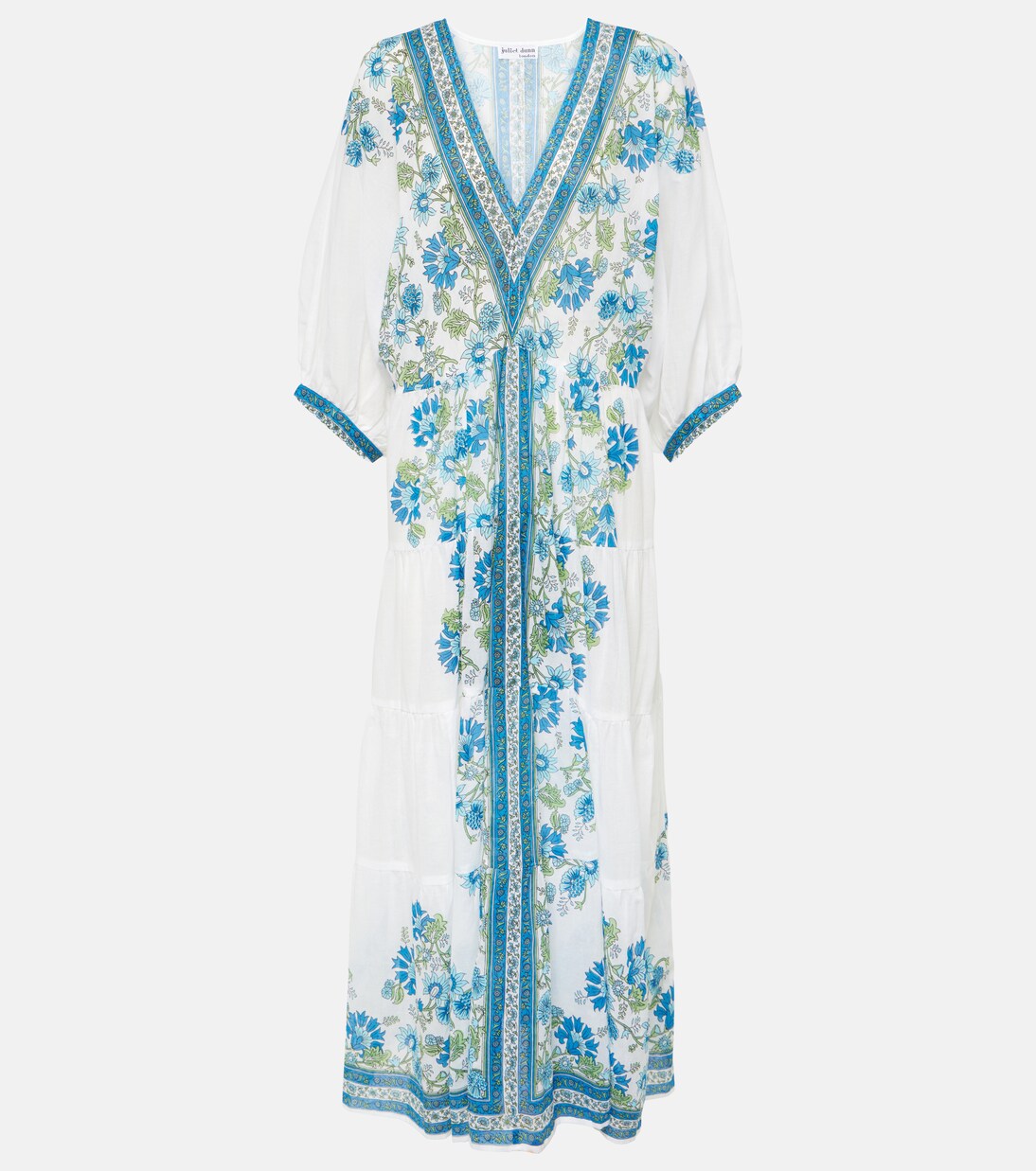 Robe longue en coton à fleurs | Juliet Dunn