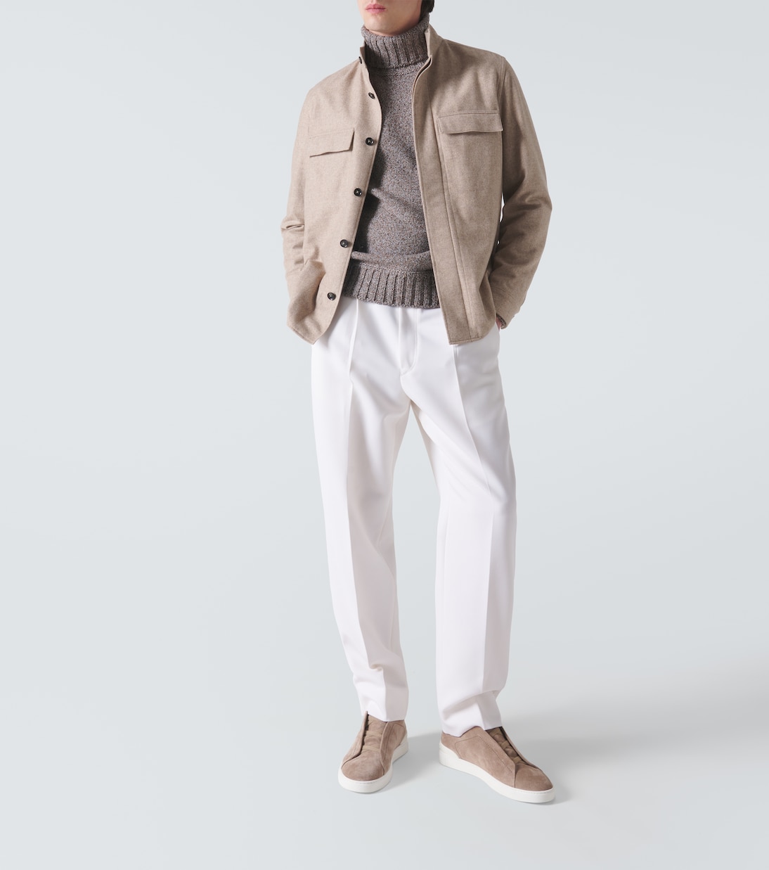 Cashmere turtleneck top | Zegna