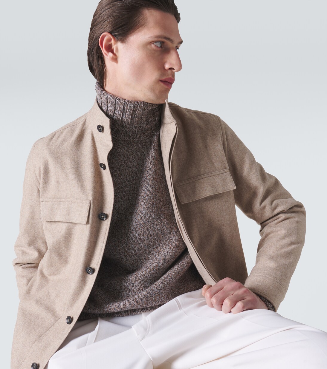 Cashmere turtleneck top | Zegna