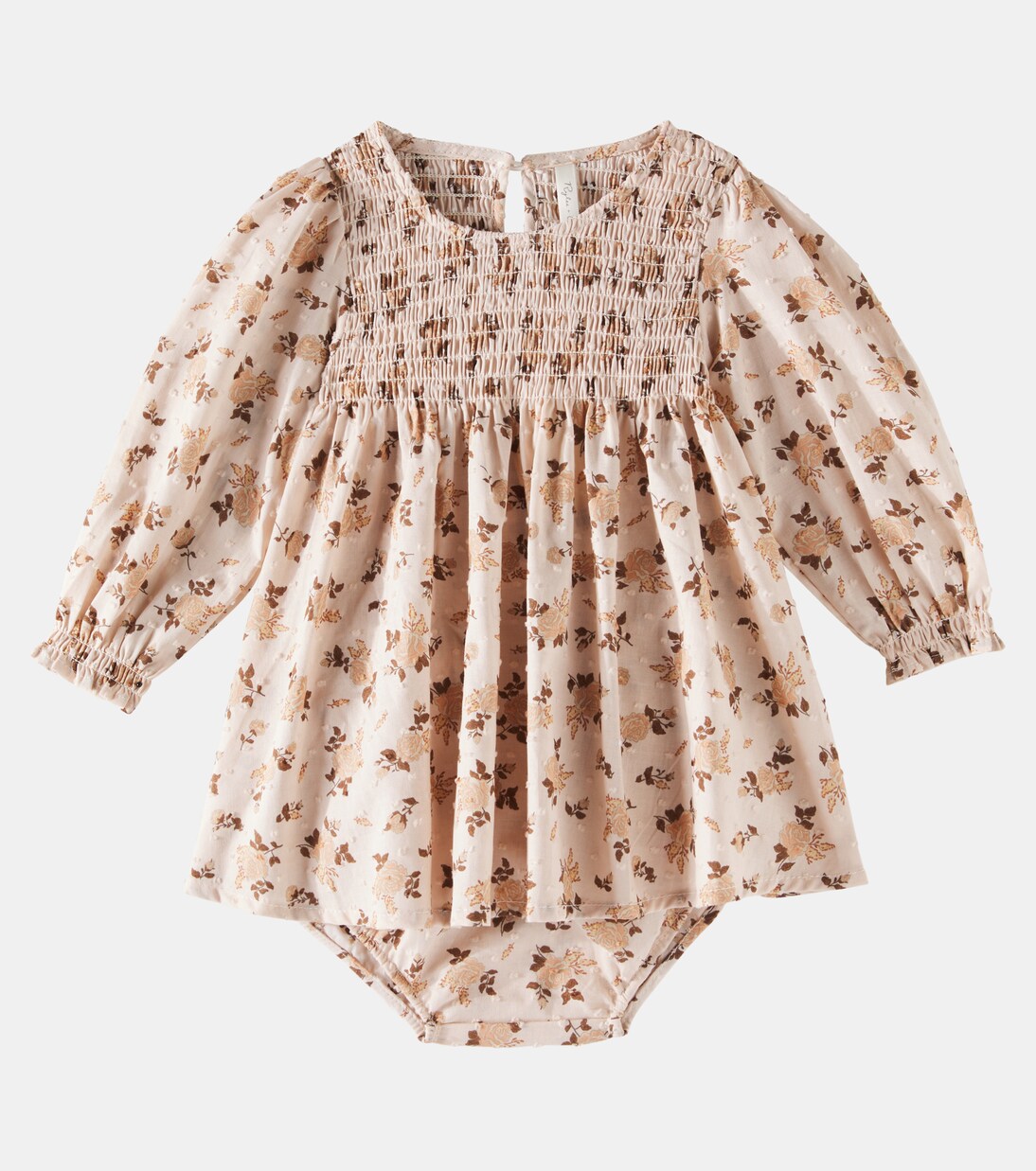 Baby Capri shirred floral cotton dress | Rylee + Cru
