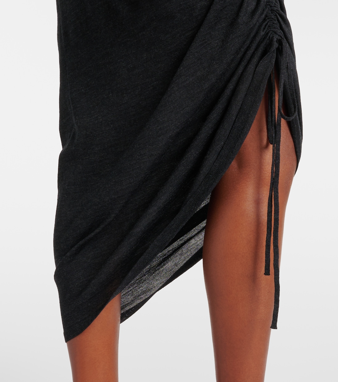 Draped wool turtleneck dress | Alaïa
