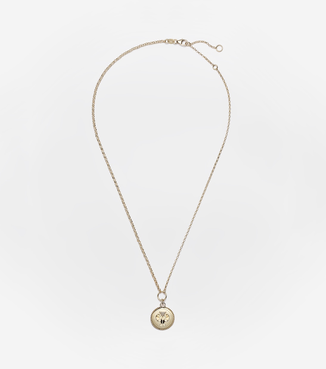 Protection 18kt gold chain necklace with diamonds | FoundRae