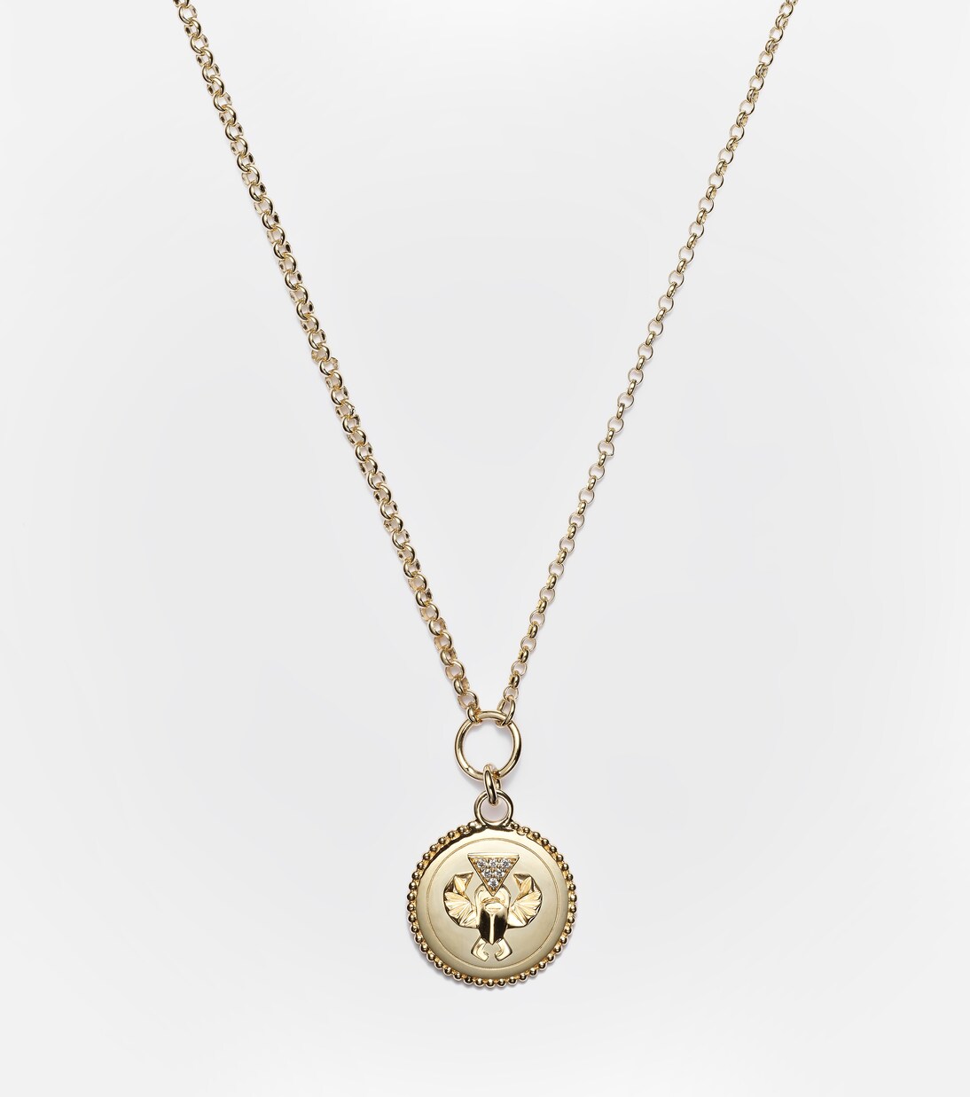 Protection 18kt gold chain necklace with diamonds | FoundRae